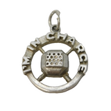 Sterling Silver 'I'm In Charge' Sporting Charm Pendant Vintage c1970