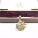 Sterling Silver Prickly Hedgehog Charm Pendant Vintage c1970