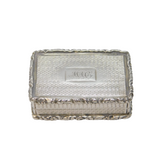 William IV Sterling Silver Floral Vinaigrette Antique 1831 Birmingham