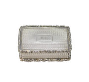 William IV Sterling Silver Floral Vinaigrette Antique 1831 Birmingham
