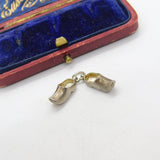 Sterling Silver Pair of Dutch Clogs Charm Pendant Vintage c1970
