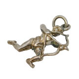 Sterling Silver Sagittarius the Archer Charm Pendant Vintage c1970