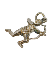 Sterling Silver Sagittarius the Archer Charm Pendant Vintage c1970