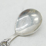 20th Century Norwegian .830 Silver Floral Pattern Tea Caddy Spoon Antique