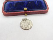 .500 Silver George V Three Pence Charm Pendant 1932