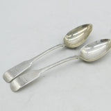 William Whitecross Aberdeen Provincial Sterling Silver Teaspoons Antique