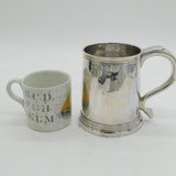George I Britannia Silver Pint Tankard Mug Antique 1717 London