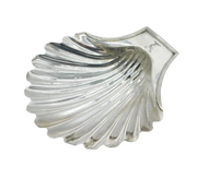 George III Sterling Silver Crested Shell Form Butter Dish Antique 1789 London