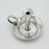Victorian Sterling Silver Miniature Travelling Candlestick Antique 1900