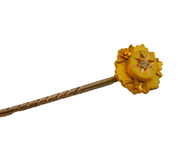 Victorian 15ct Gold & Diamond Etruscan Style Stick Pin Antique c1890s