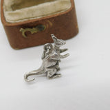 Sterling Silver Kangaroo Charm Pendant Vintage c1970