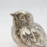 Sterling Silver Baby Chick Figurine Ornament Antique c1920s Art Deco