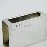 Charles Boyton Sterling Silver Match Box Case Antique 1935 London Art Deco