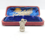 Sterling Silver Lion Capital Of Ashoka  Charm Pendant Vintage c1970