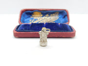 Sterling Silver Lion Capital Of Ashoka  Charm Pendant Vintage c1970