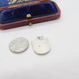 Sterling Silver Lugano Italy Charm Pendant Vintage c1970