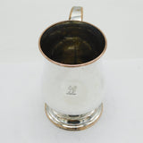 Victorian Old Sheffield Silver Plated Squirrel Crest Tankard Mug Antique c1860