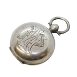 Edwardian Sterling Silver Monogram Sovereign Case Antique 1904 Birmingham