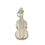 Sterling Silver Cello Or Double Bass Music Interest Charm Pendant Vintage c1970