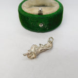 Sterling Silver Highland Dancer Charm Pendant Vintage c1970