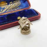 Sterling Silver Wishing Well Charm Pendant Vintage c1970