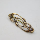 Sterling Silver Celtic Knot Studio Brooch Pin Contemporary c1990