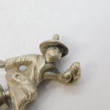 Victorian Cast Sterling Silver Oriental Figure Teapot Finial Antique c1860