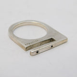 Tego & Co. Sterling Silver Brutalist Style Dress Ring Vintage