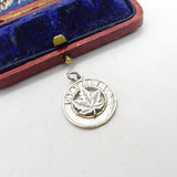Sterling Silver 'Ottawa' Maple Leaf Tourist Charm Pendant Vintage c1970