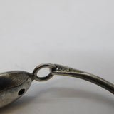 Mexican Taxco Style Sterling Silver Fish Bangle Bracelet Vintage c1970s