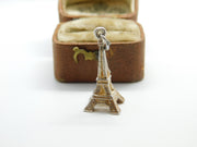 Sterling Silver Paris Eiffel Tower Charm Pendant Vintage c1970