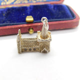 Sterling Silver Village Church Charm Pendant Vintage c1970
