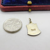 Sterling Silver Wellington Charm Pendant Vintage c1970