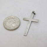 Sterling Silver Cross Charm Pendant Vintage c1970s