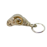 Sterling Silver Ram's Head Charm Pendant Vintage c1970