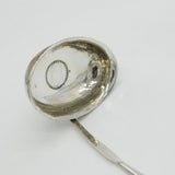 George III Sterling Silver Long Handled Shilling Coin Set Toddy Ladle Antique
