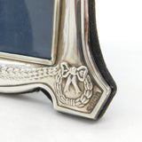 Sterling Silver Mounted Bow & Wreath Pattern Picture Frame Vintage Sheffield