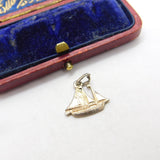 Sterling Silver Sailing Boat Charm Pendant Vintage c1970
