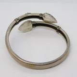 Victorian Sterling Silver Etruscan Style Bangle Bracelet Antique c1860