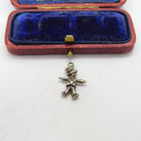 Sterling Silver Little Scarecrow Charm Pendant Vintage c1970