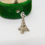 Sterling Silver Eiffel Tower Charm Pendant Vintage c1970