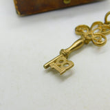 Coming of Age 18 Door Key 9ct Yellow Gold Charm or Pendant Vintage c1970