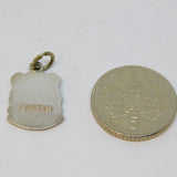 Sterling Silver Brixham Enamel Souvenir Charm Pendant Vintage c1970