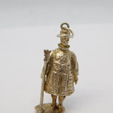 Cast Sterling Silver Beefeater Large Charm Pendant Vintage 1978 London