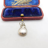 Sterling Silver Maracas Charm Pendant Vintage c1970