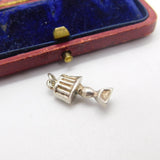 Sterling Silver Desk Light Charm Pendant Vintage c1970