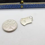 Sterling Silver & Enamel Paignton Charm Pendant Vintage c1970