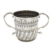 Queen Anne Britannia Silver Porringer Cup Antique 1705 London, John Rand