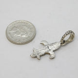 Sterling Silver Fleur des Lis Charm Pendant Vintage c1970s