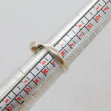 Sterling Silver Cabochon Moonstone Wishbone Dress Ring Modern c1990 Size K 1/2